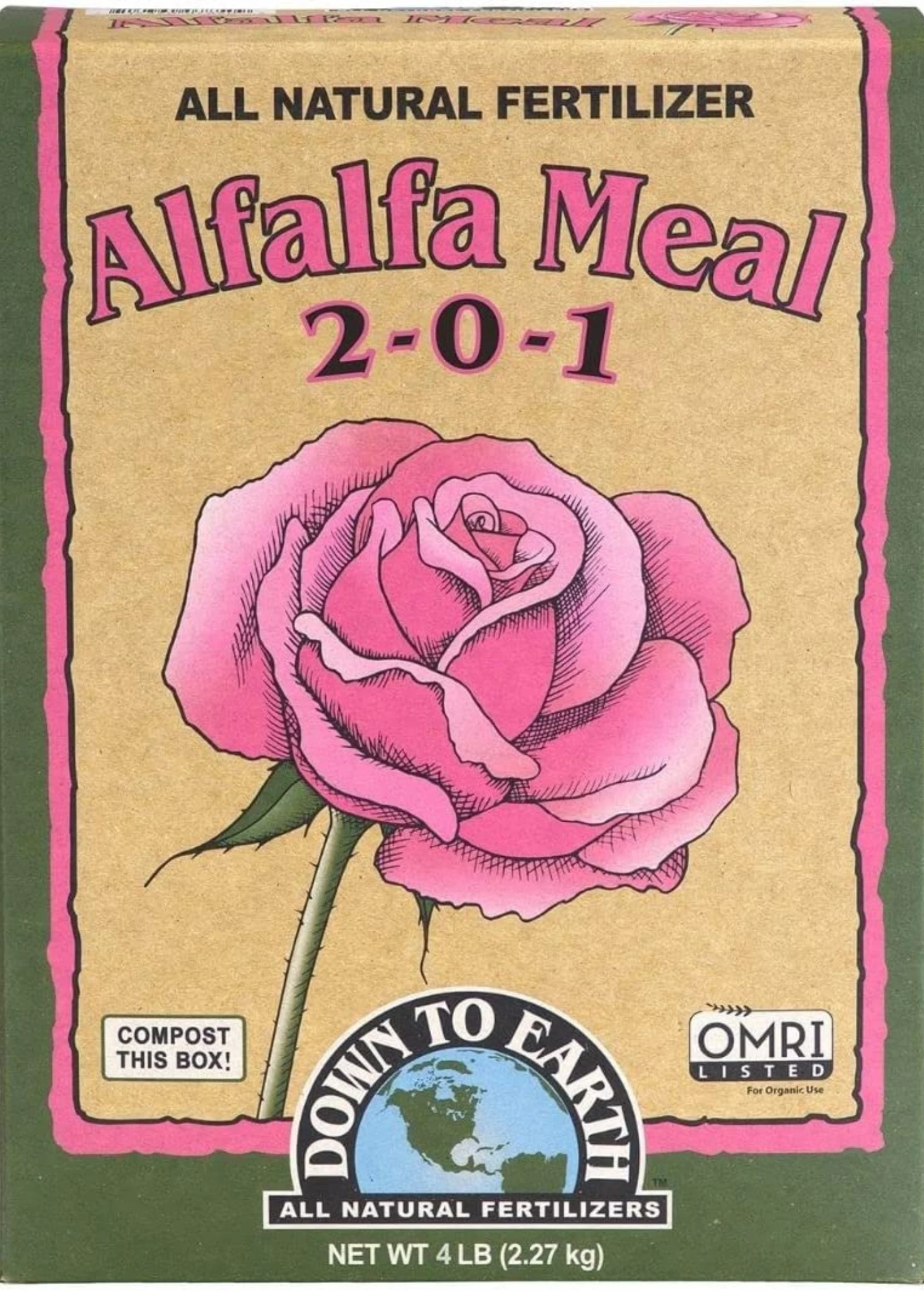 Alfalfa Meal 2-0-1 Organic Fertilizer, 4lb 2 Alfalfa Meal 2-0-1 Organic Fertilizer, 4lb - Image 2