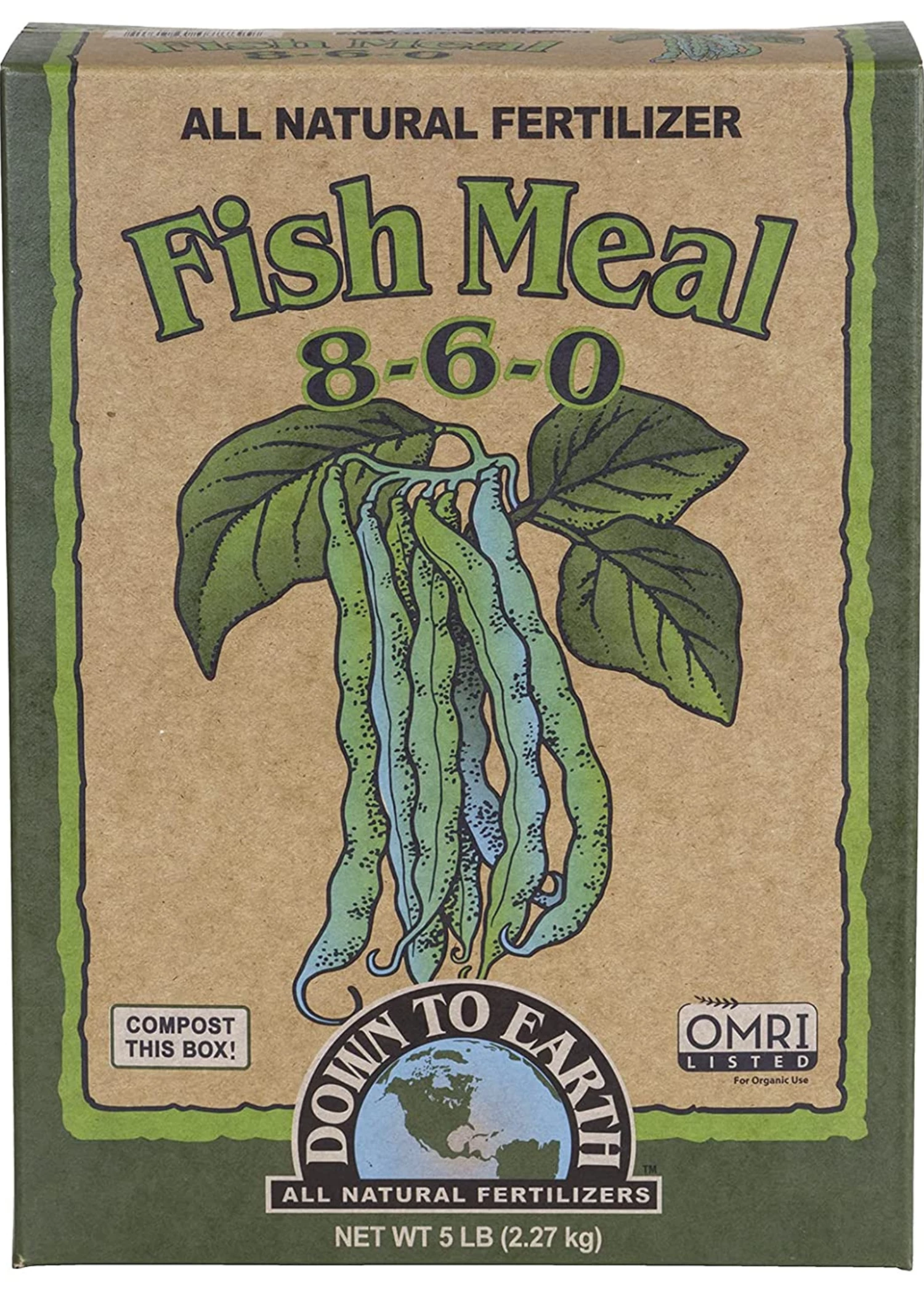 Fish Meal 8-6-0 Organic Fertilizer, 5lb 2 Fish Meal 8-6-0 Organic Fertilizer, 5lb - Image 2
