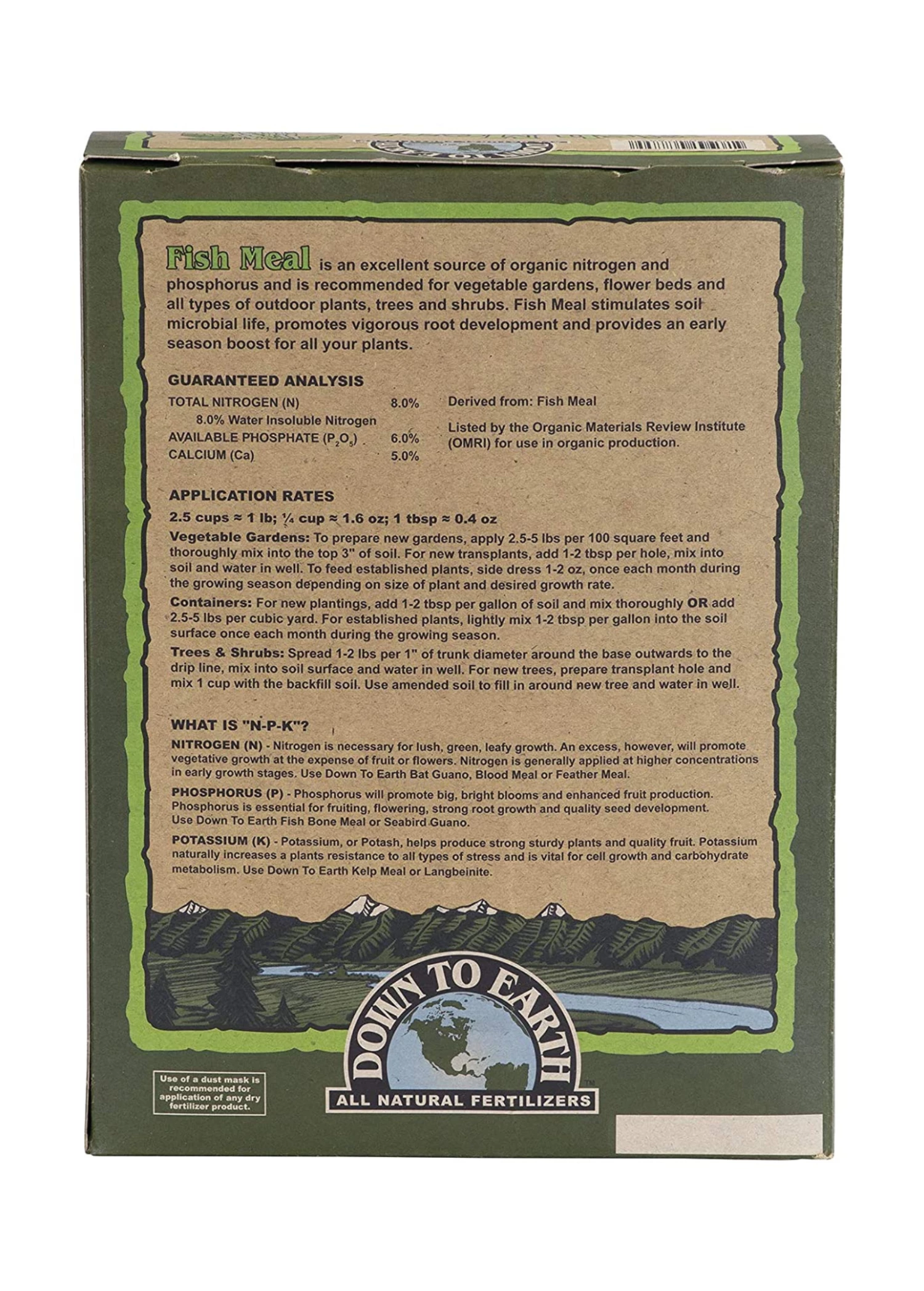 Fish Meal 8-6-0 Organic Fertilizer, 5lb 3 Fish Meal 8-6-0 Organic Fertilizer, 5lb - Image 3